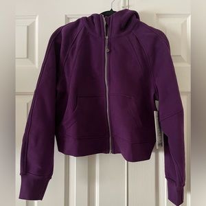 NWT LULULEMON SCUBA OVERSIZED FULL ZIP HOODIE - XS/S Dark Magenta
